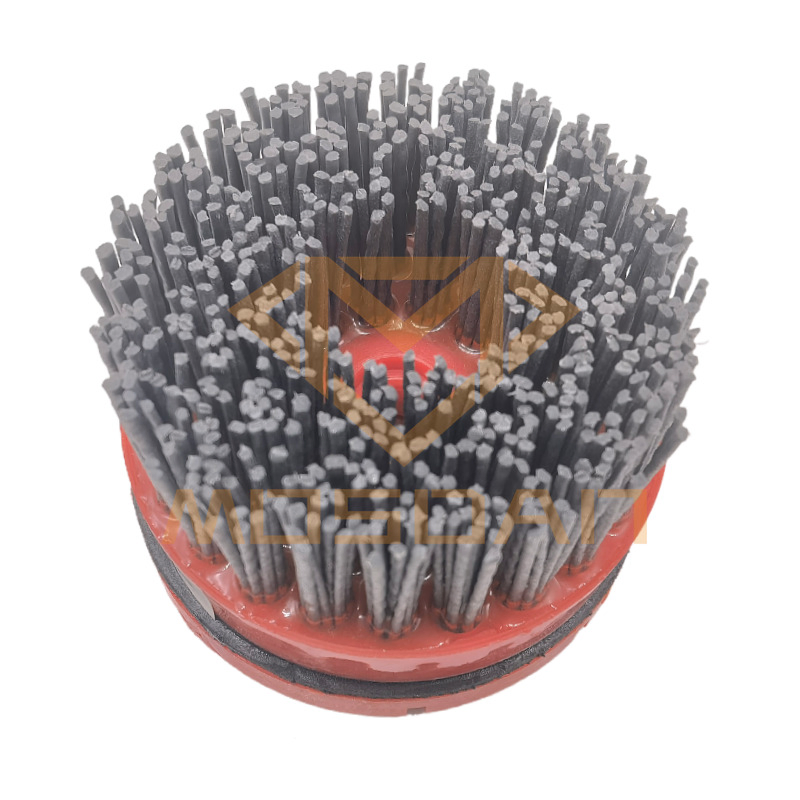 4 Inch Floor Cleaning Antique Abrasive Brushes with 3 Plugs