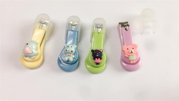 Newest Cartoon Carbon Steel Kids Professional Baby Plastic Nail Clipper Manufacturer