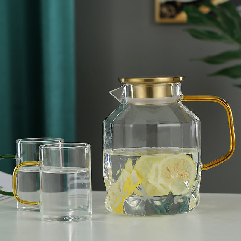 Wholesale Customized Borosilicate Glass Kettle High Temperature Resistant Glass Pitcher