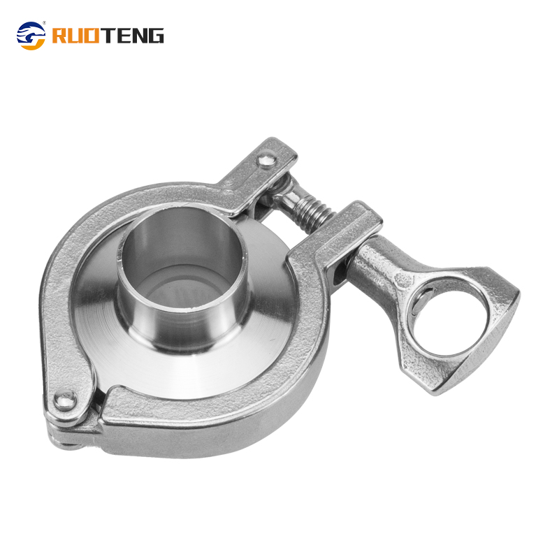 [Ruoteng] Food Grade Stainless Steel Mirror Polished Weld Non-Return Valve Check Valve Heavy Clamp Ferrule Set