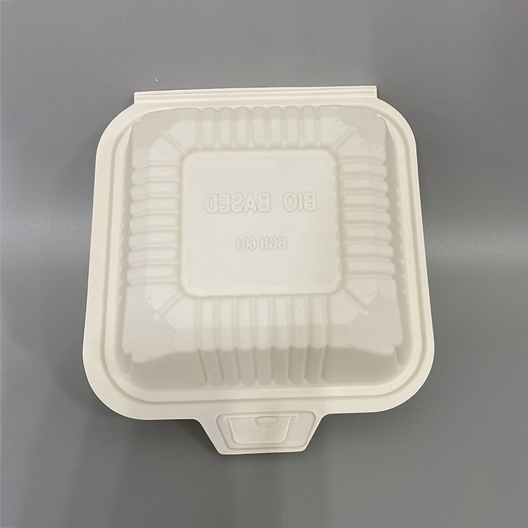 Meal Packaging Biodegradable Hamburger Container Take out Burger Clamshell Boxes