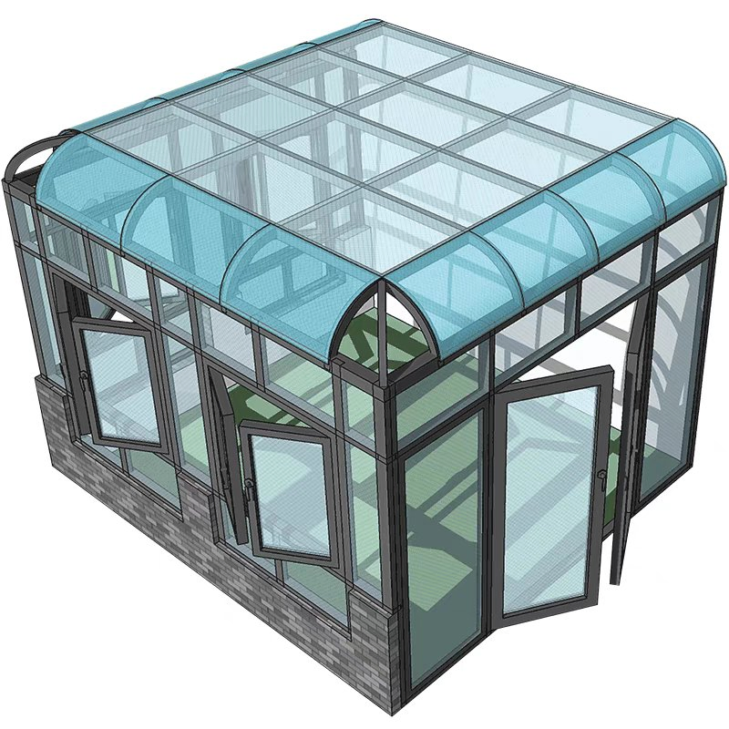 Outdoor Simple Canopy Pergola Aluminum PC Board Roof Shelter Sunshade