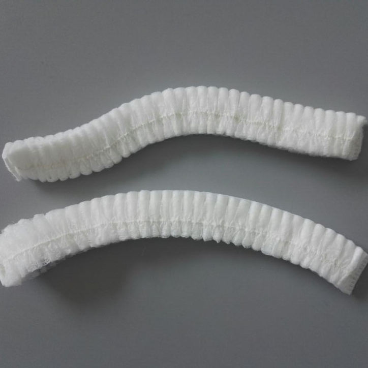 Clean Room Disposable White Nonwoven Bouffant Cap