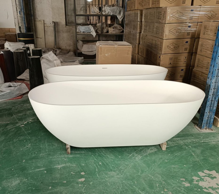 Акриловая ванна с лунным дизайном