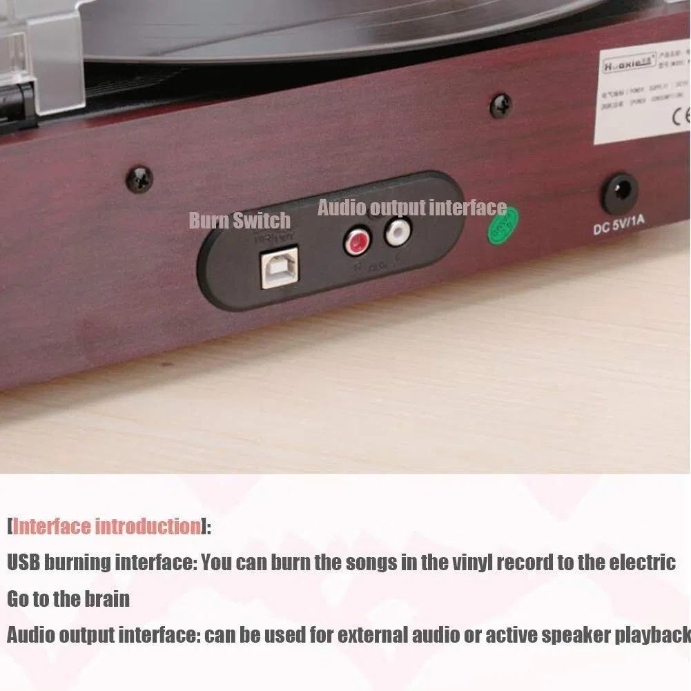 Проигрыватель виниловых пластинок с USB и RCA
