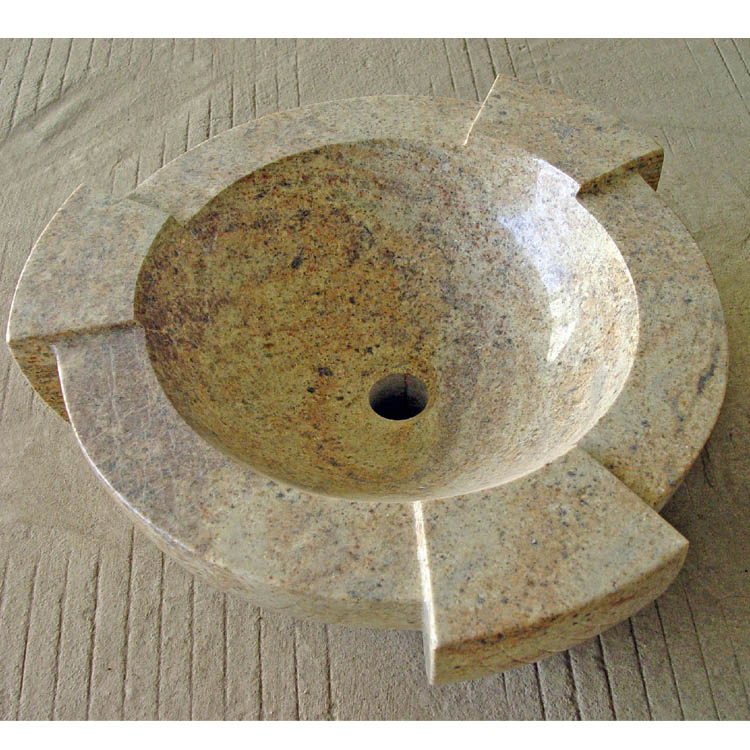 Customized Design Polished Finish Round Marble and Granite Counertop Sinks for Vanity Tops