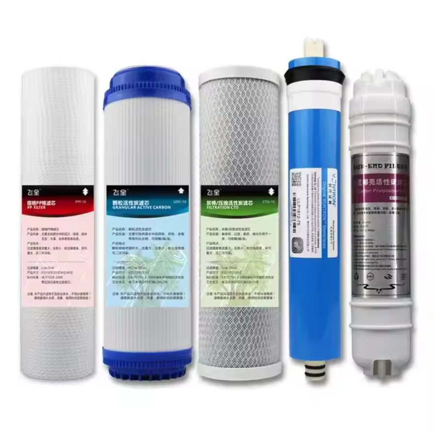 Reverse Osmosis System Replacement Filter Set 5 Stage Filters