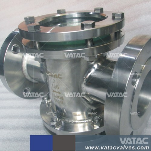 Stainless Steel Sight Glass with RF Connection