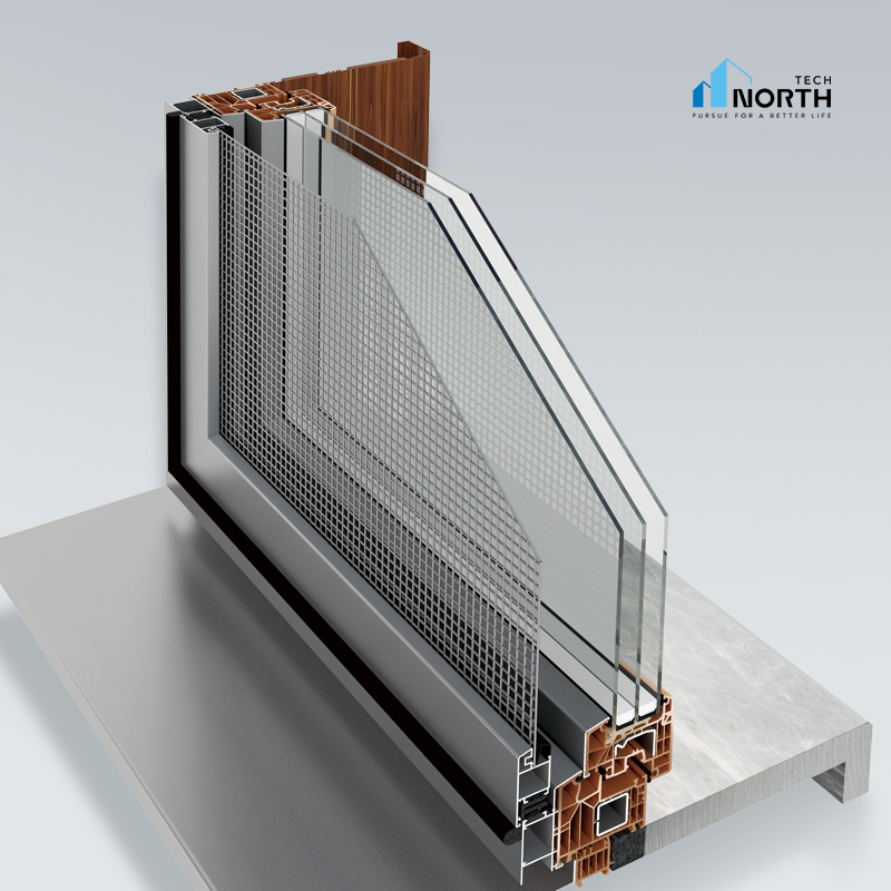 Factory UPVC Double / Triple Glazed Bespoke Design Vinyl Swing Casement Glass Window