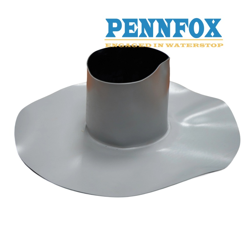 a Welded PVC Trumpet Flange Ensures a Permanent Seal for Roof Waterproofing Systems