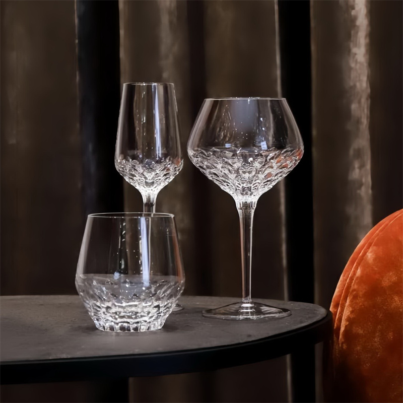 Crystal Luxury Barware Whiskey Glass Set-Highball Old Fashioned Cups Customizable Classic for Hotel Use Perfect Gift Box