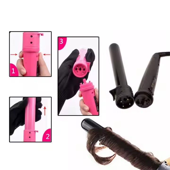 5 in 1 Hot Sale Fast Rotation Wind Automatic LCD Hair Curling Iron