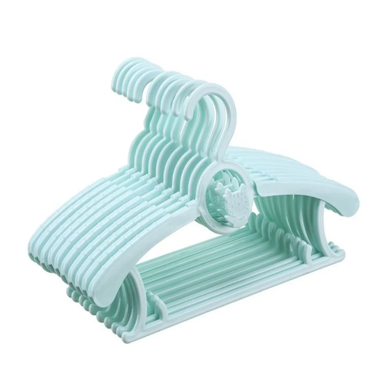 20 вешалок для детской одежды с антискользящими зажимами