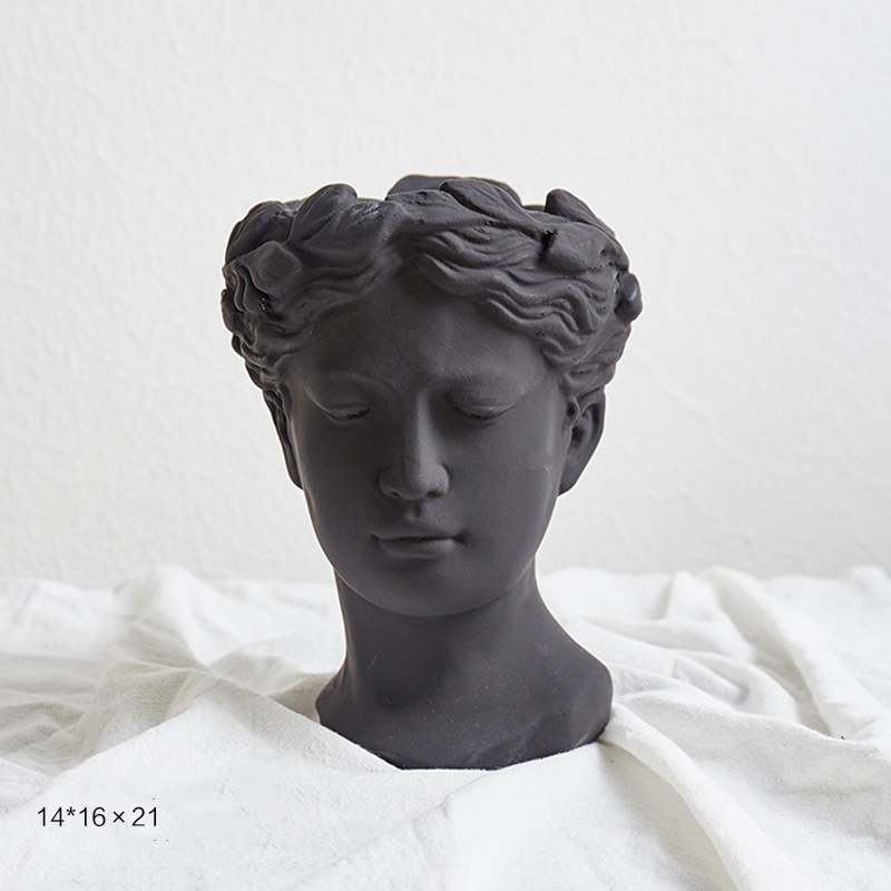 Горшок цветочный цементный декоративный уличный