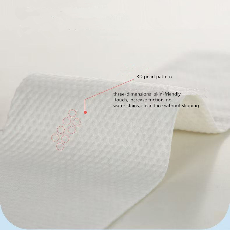 Factory Stock Thick Soft Disposable Towel Dry and Wet Use Cleaning Pearl Weave Roll Facial Cleaner