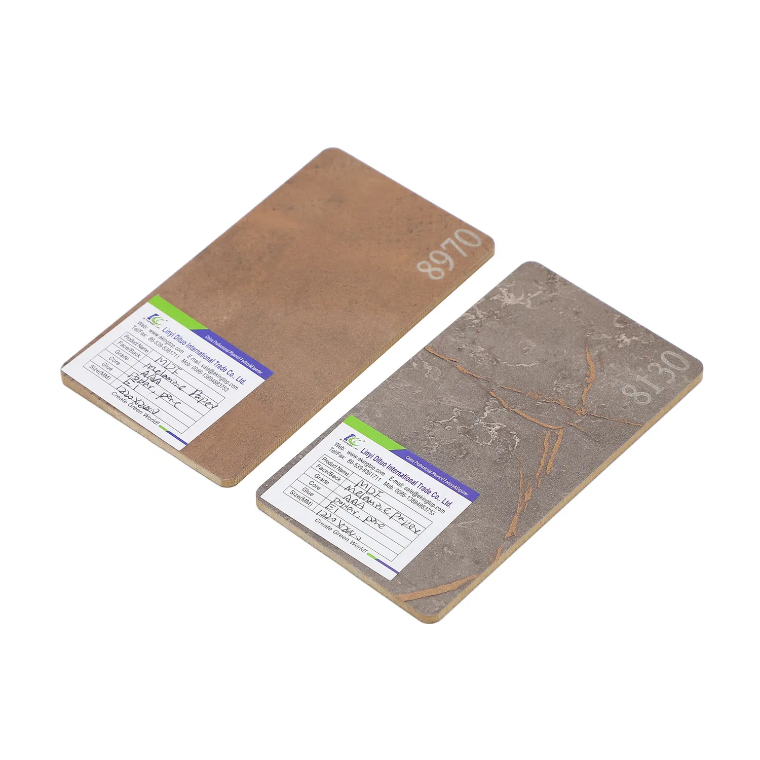 Melamine Paper Laminated MDF Thickness 18mm, E1 Glue