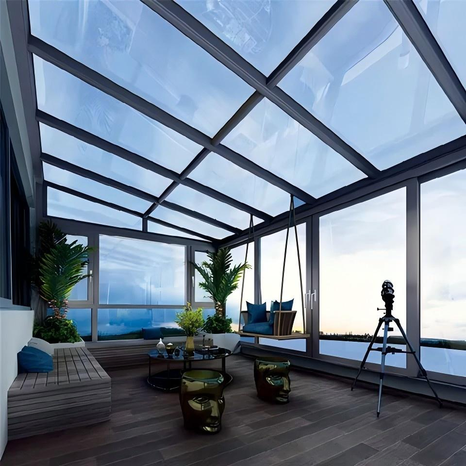 Modern Aluminium Sunroom Conservatory Outdoor Four Seasons Winter Garden Glass House Sunrooms