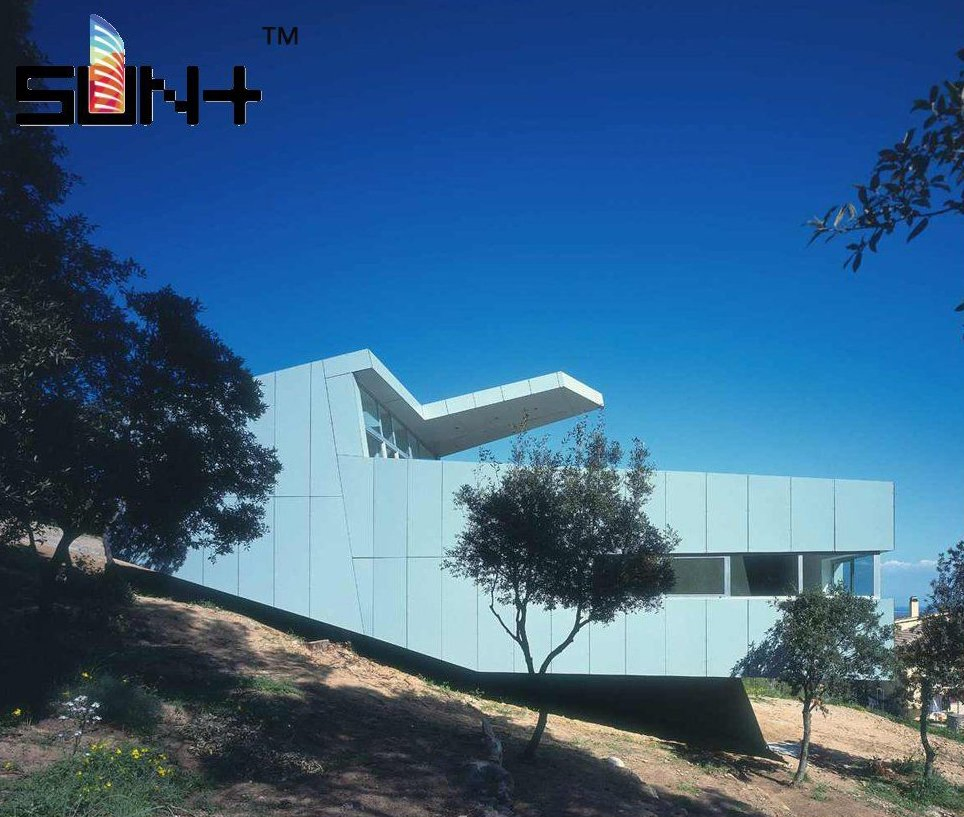 Exterior Water Resistant Decorative Facade Compact Laminate Textured HPL Panels