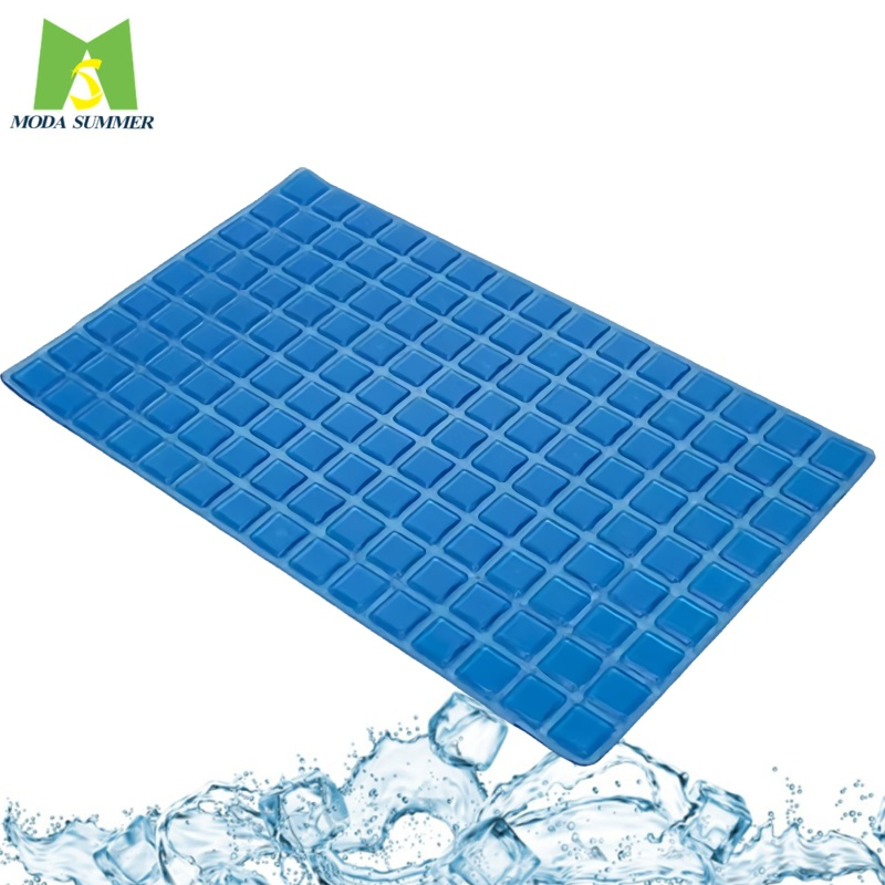 Deep Sleeping Cooling Pillow Gel Pad Memory Foam Enhanced Square Massage Mats