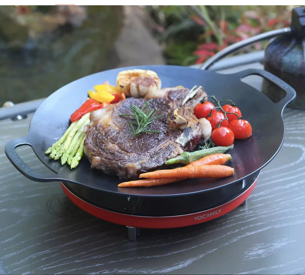 Family Party Frying Pan with 5mm Thickness Bottom