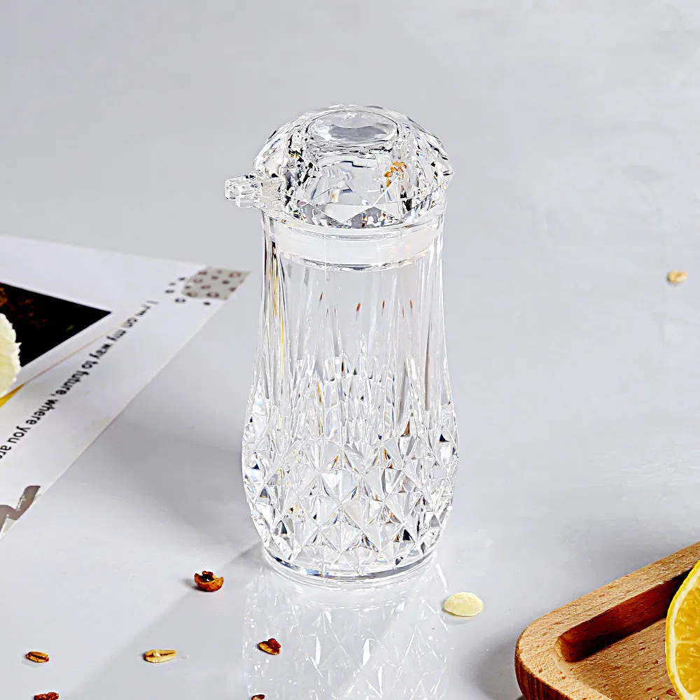 Chef-Grade Textured Grip Transparent Condiment Bottles for Oils, Vinegar, Spices