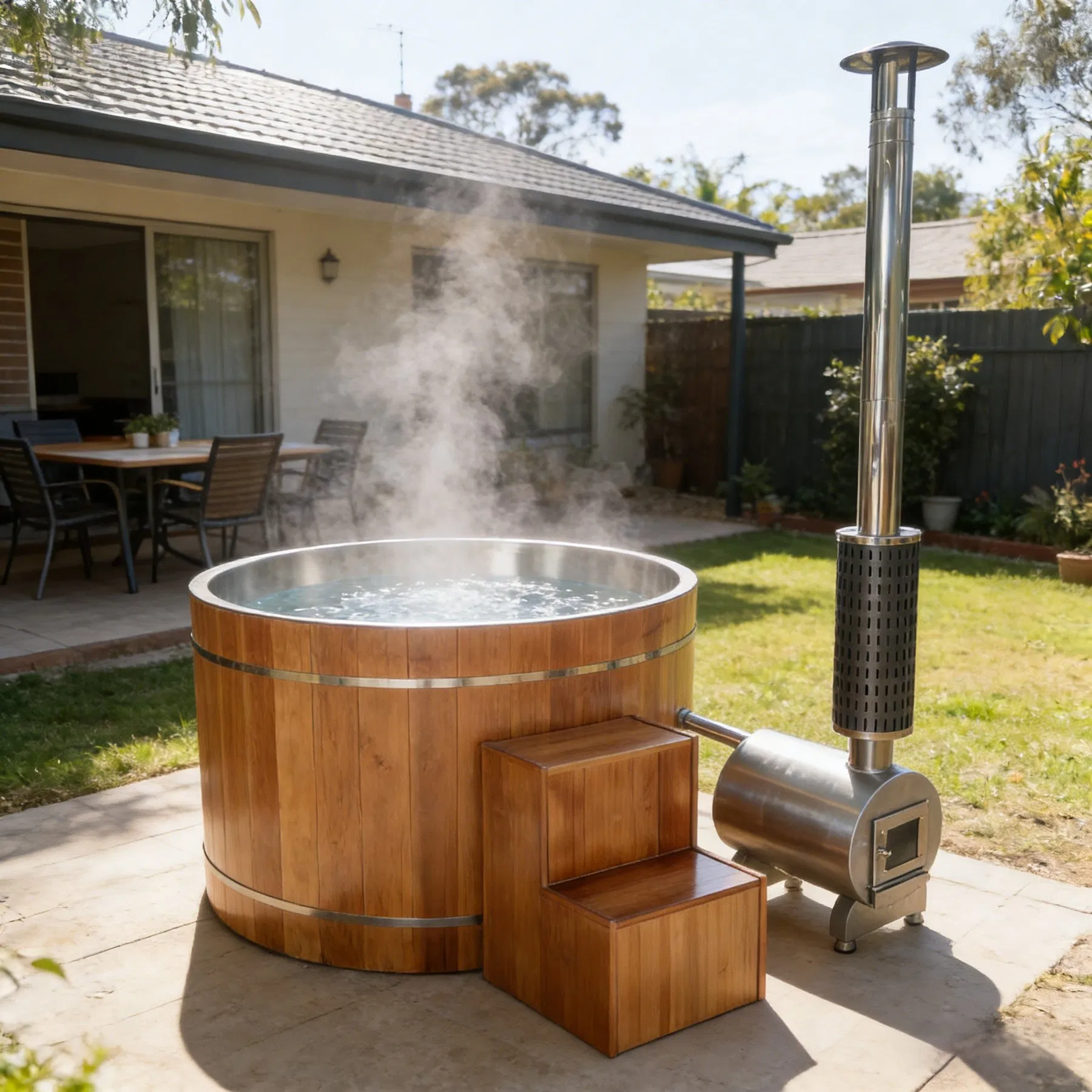 Дровяная купель Thermo Spruce с SPA-печью