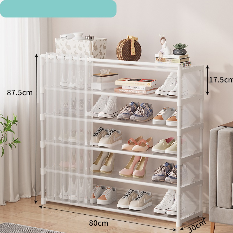 Storage Artifact Cabinet Combination Cabinet Storage Shoe Rack Simple Multi-Layer Combination Shoe Rack Dustproof Shoe Cabinet Transparent Shoe Rack