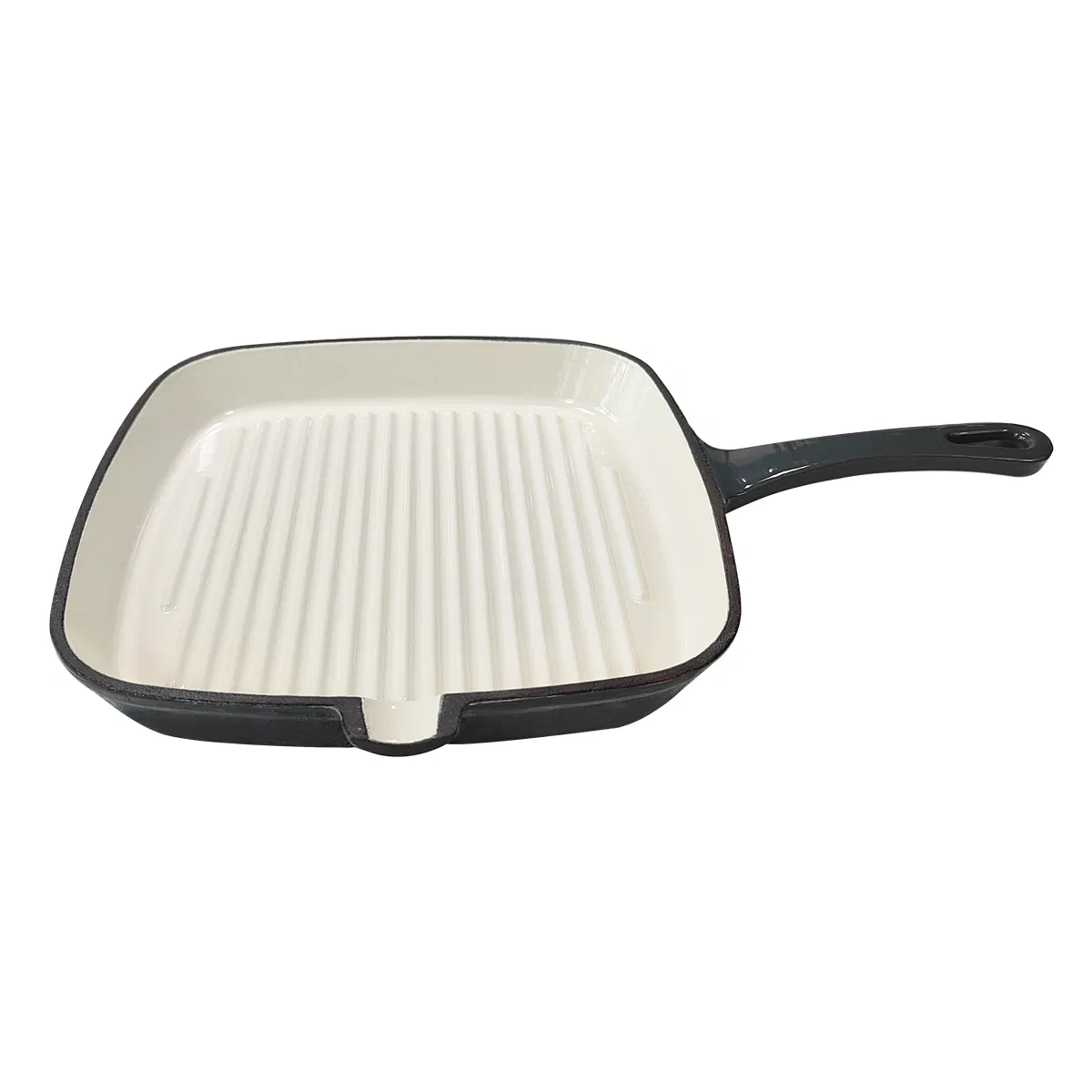 Factory Supply 24cm 9.5" OEM Preseasoned Nonstick Cast Iron Cookware Flat Griddle BBQ Grill Pan for Stovetop