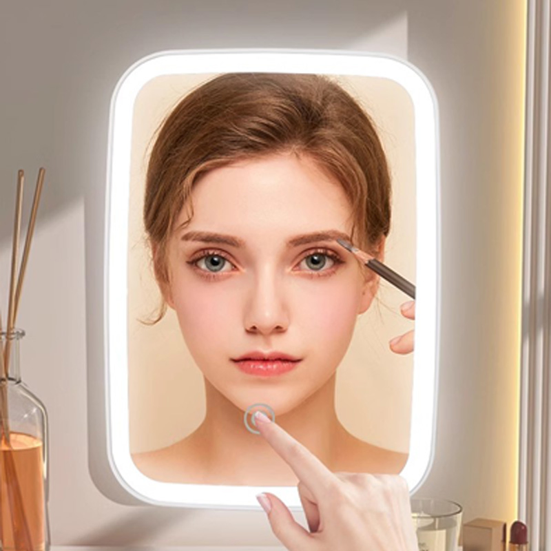 Cosmetic Desktop Light Vanity Mirrors with Dimmer LED Smart Makeup Mirror