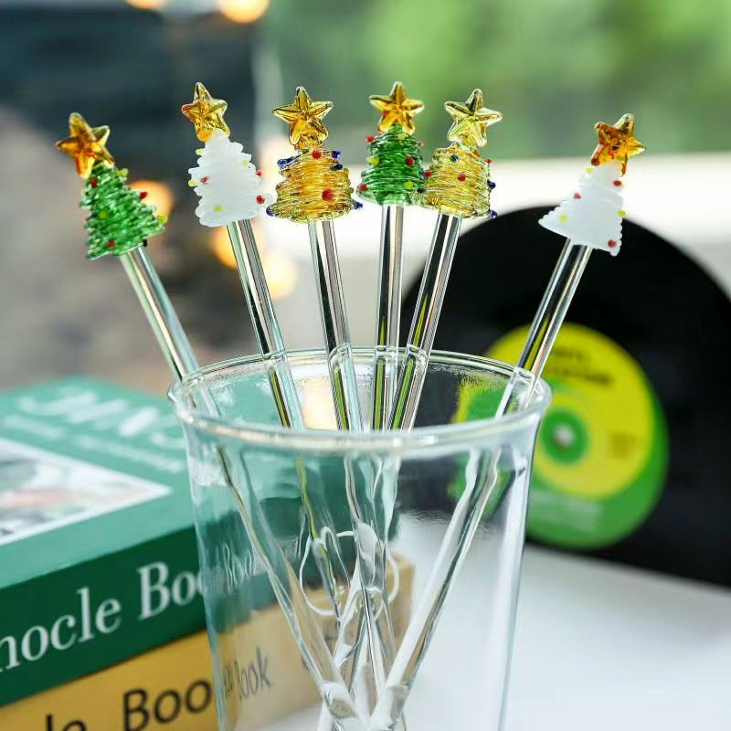 Стеклянная палочка для размешивания молочного чая