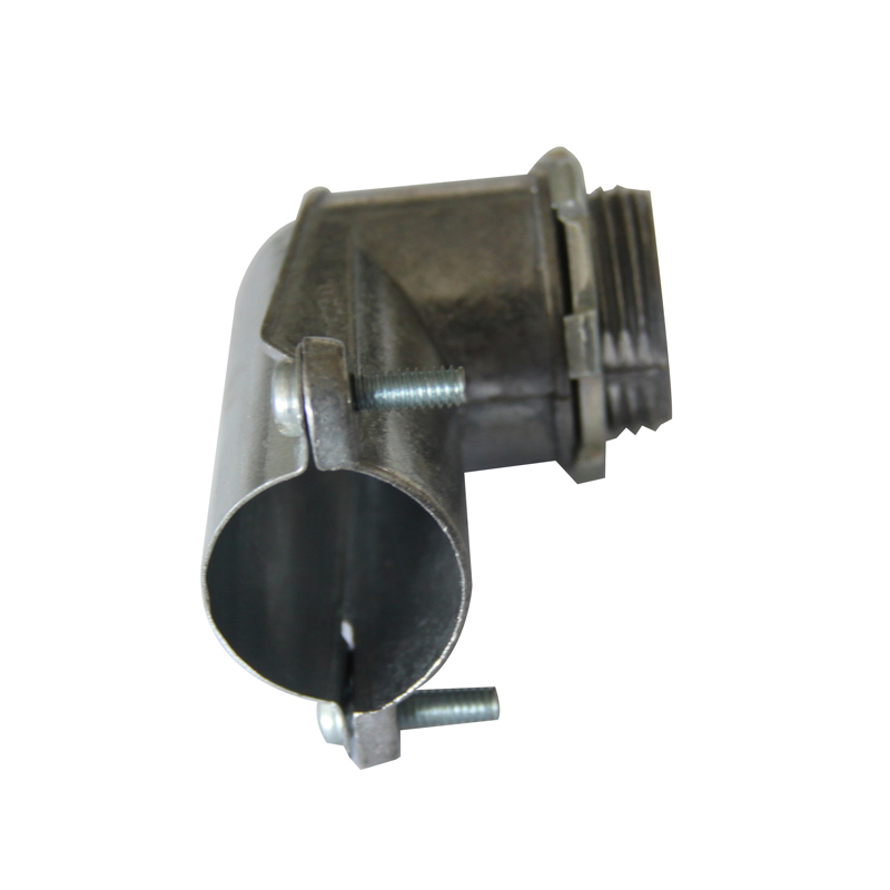 90 Degree Squeeze Connector Zinc