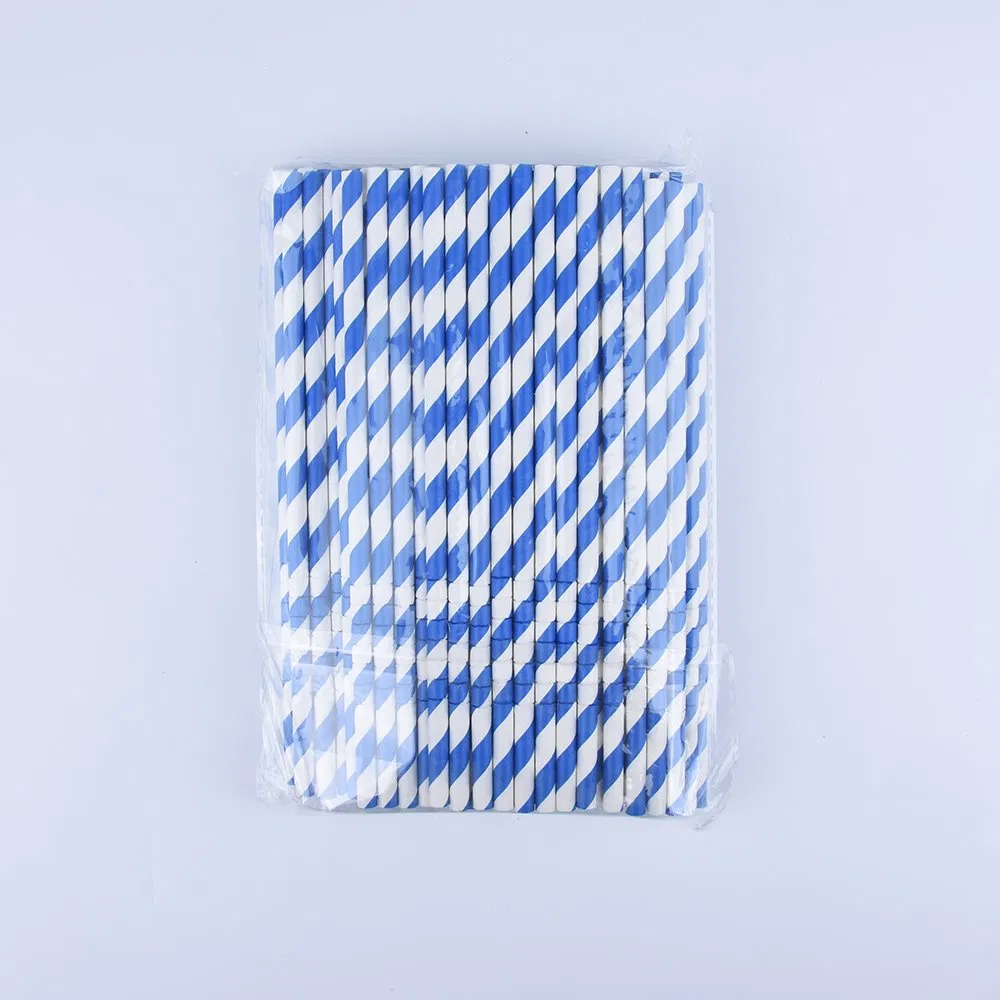 Customized Food Grade Disposable Paper Drinking Straws