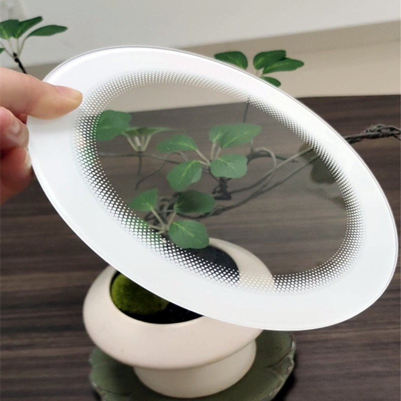 3mm Customized Pattern Door Cover Tempered Glass