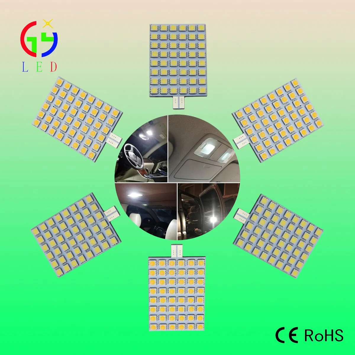 Светодиодные лампы T10 W5W 15SMD 5050 для авто