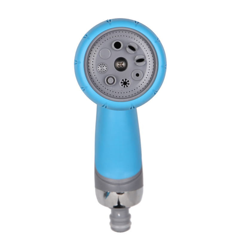 8 Patterns Portable Garden Spray Nozzle Water Gun Sprayer