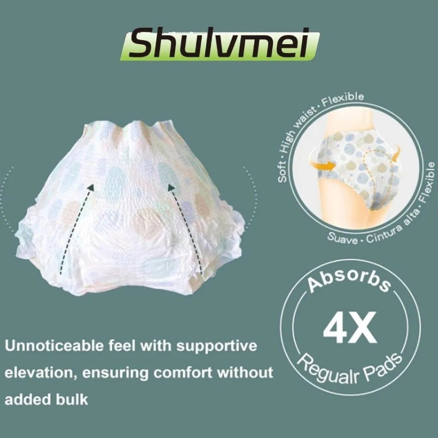 Comfortable Disposable Female Sanitary Pants Woman's Diaper for Menstrual Period Convenient