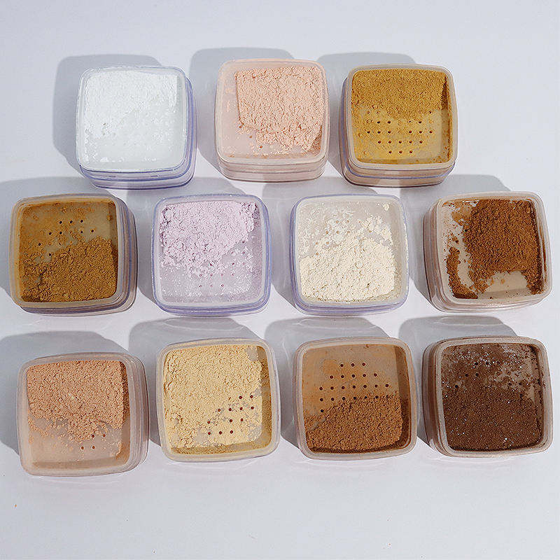 Custom Logo Private Label Face Makeup Translucent Loose Powder 11 Colors Matte Waterproof Loose Highlighter Setting Powder
