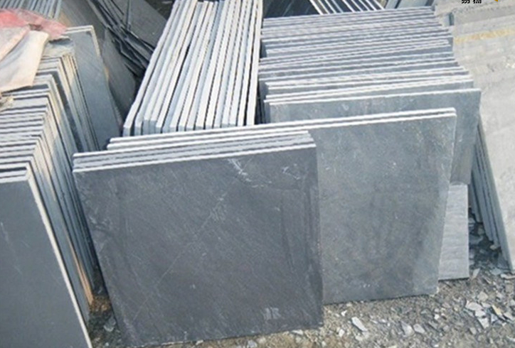 China Natural Black Slate Tile for Swimming Pool