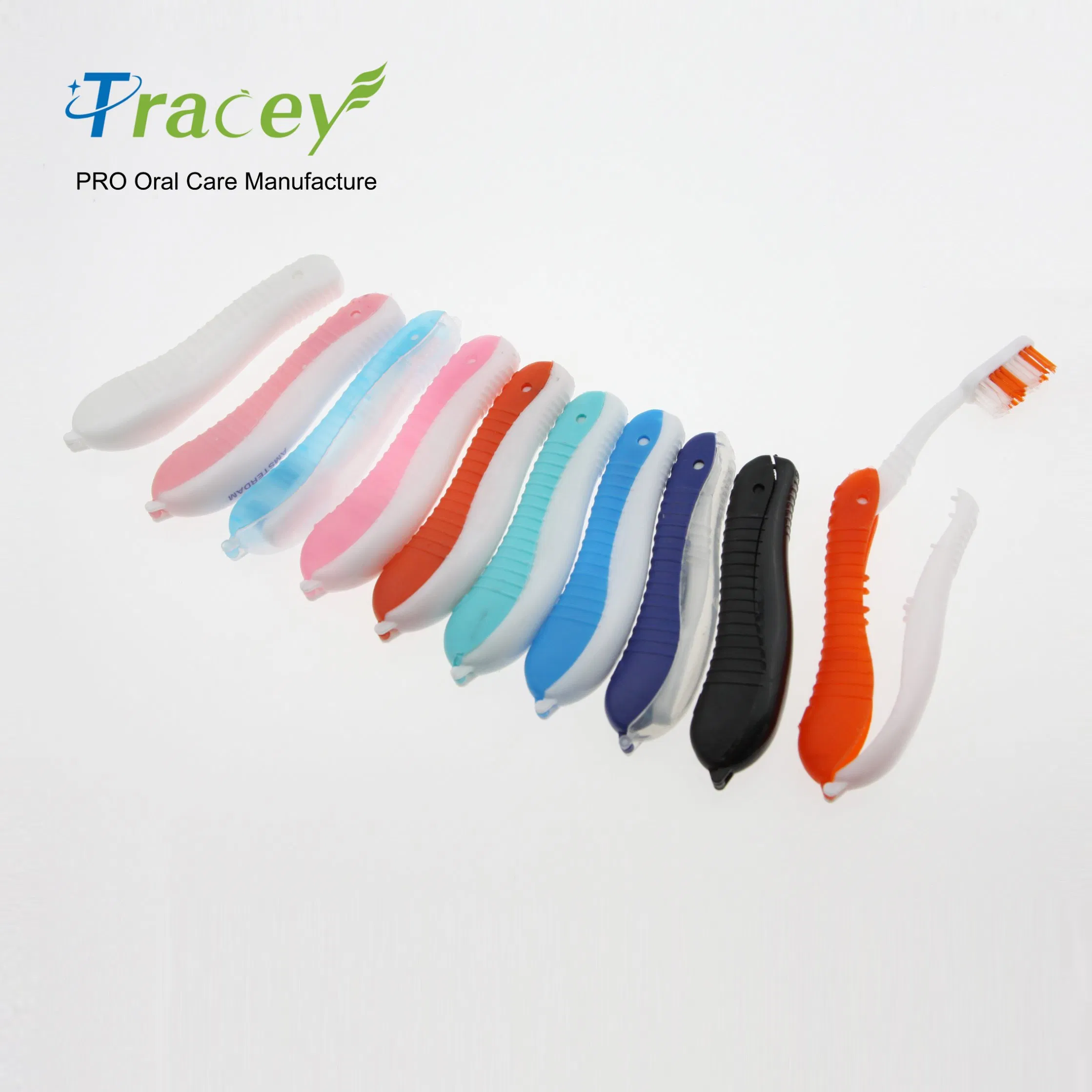 Hippocampi Shape Toothbrush Fold Toothbrush Colorful Disposable Travel Hotel Toothbrush Dental Kit