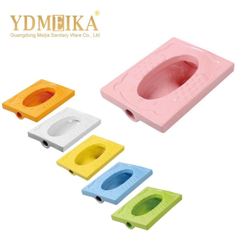 Modern Design School Ceramic Children's Squat Pans Colorful Child Toilet for Bathroom Use Kindergarten Squat Toilet