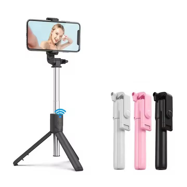 70cm Remote Control with Beauty LED Light Extend Mobile Phone Tripod Selfie Stick Bt Multifunctional Live Portable Desktop