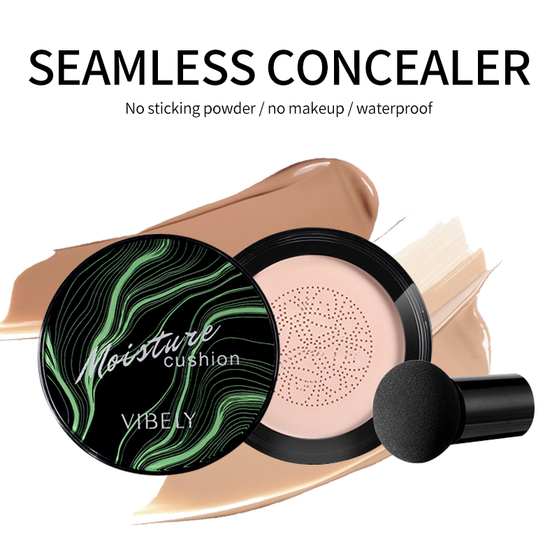 Waterproof Whitening Concealer Bb Cream Natural Nude Makeup Mushroom Air Cushion Foundation