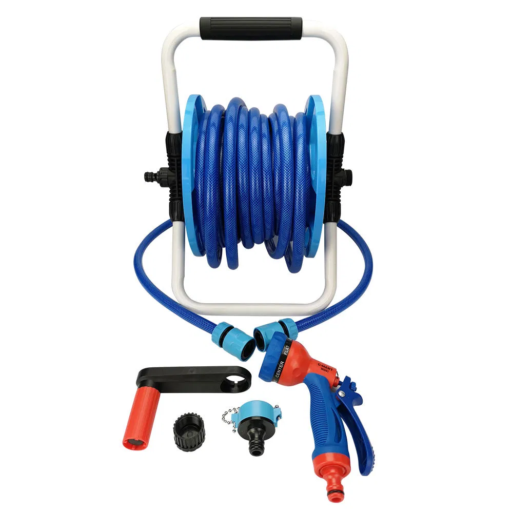 15mhighpressure Retractable Portable Garden Water Hosereel Set