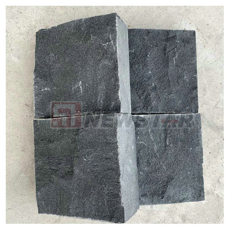 G684 Cobblestone Black Granite Cobblestone Stone Paving Basalt Cubic Stone