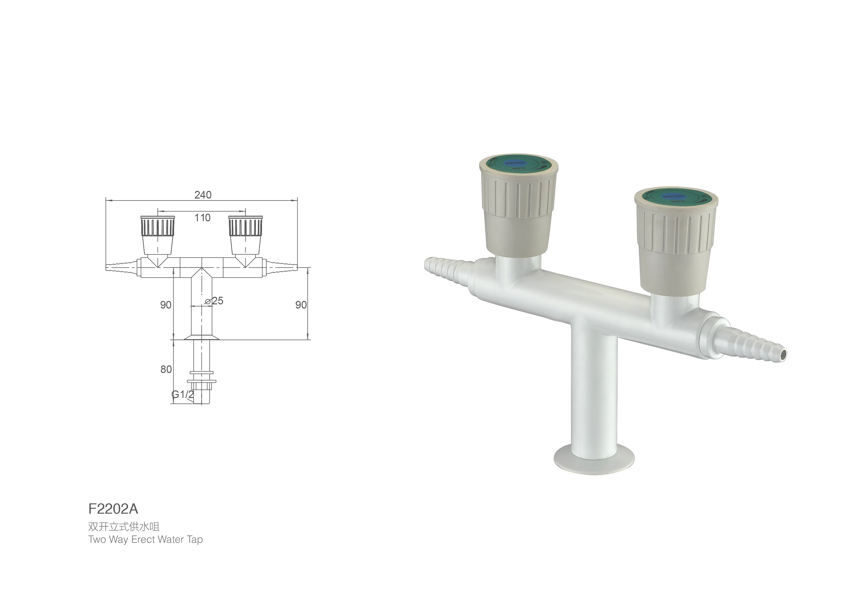 Laboratory Water Tap for Benches and Workstations
