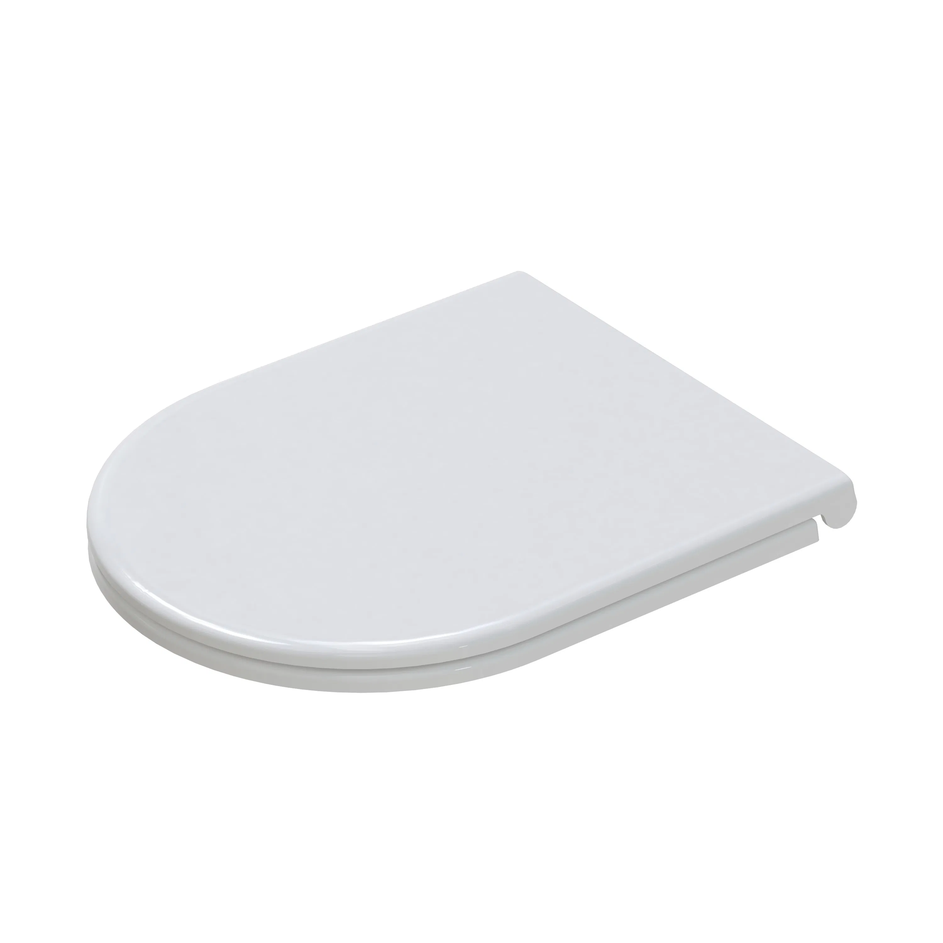 Sleek Slim D Shape Toilet Seat Cover for Modern Bathrooms