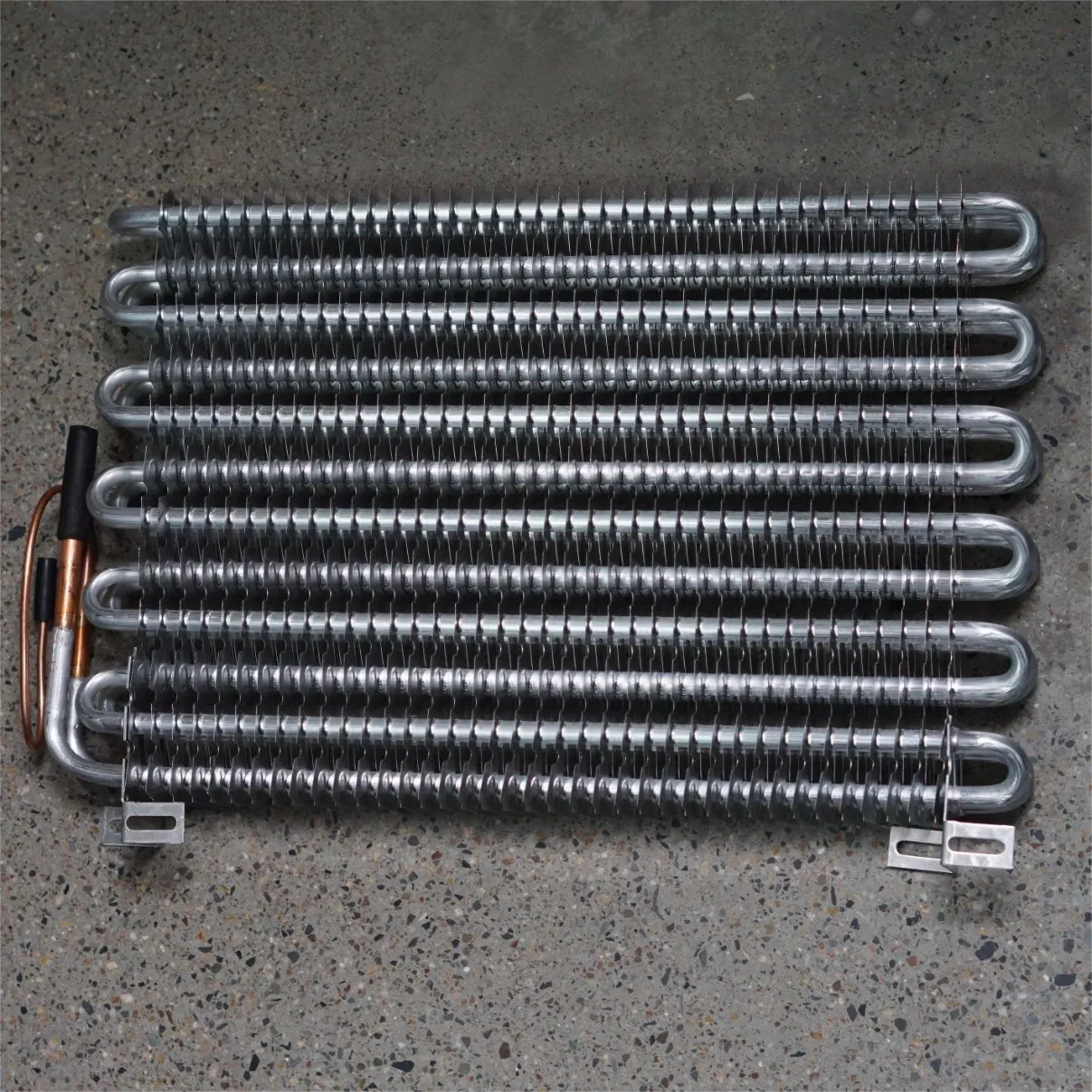 Copper Aluminum Finned Tube Fin Evaporator for Mini Freezer Refrigerator Evaporator