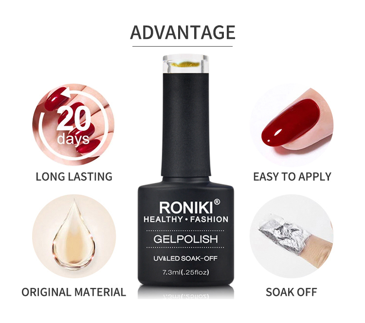 Roniki New Design Summer Pastel 308color Collection Nail Gel Polish