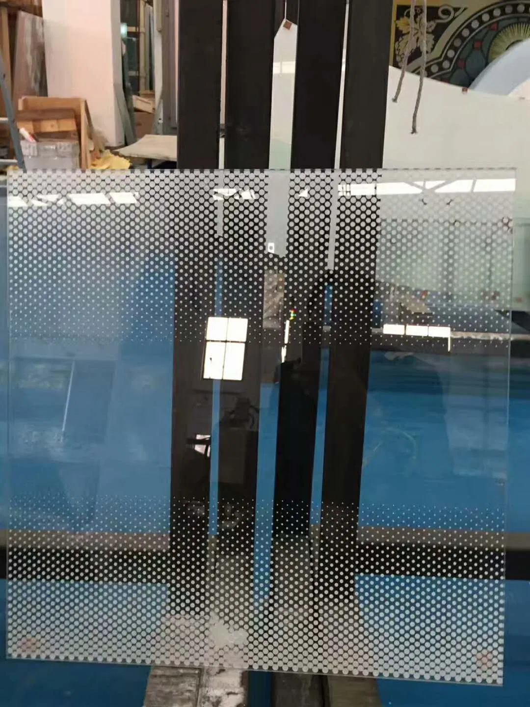 6mm Tempered Ceramic Fritted Glass Silk Screen Printed Frosted Glass for Building/Decoration/Wall