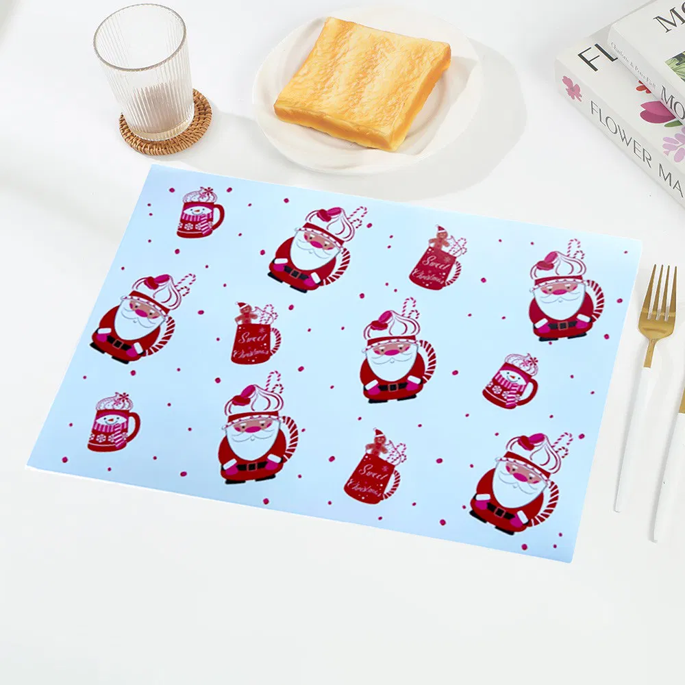 Merry Christmas Themed Dining Table Mat - Custom Printing Available